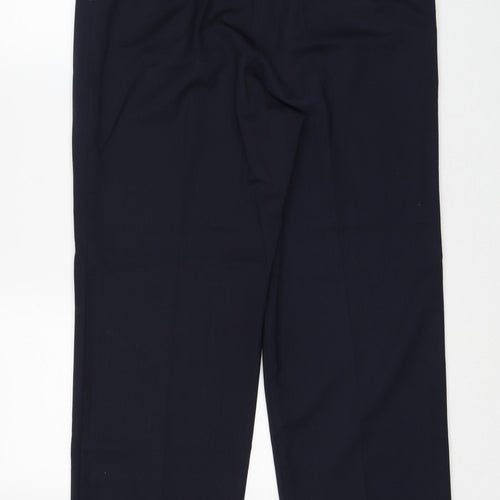 Country Collection Womens Black Polyester Trousers Size 14 Regular Zip