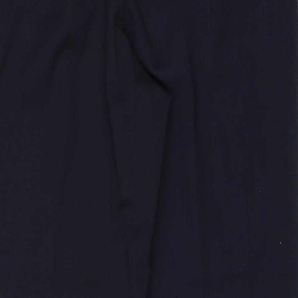 Country Collection Womens Black Polyester Trousers Size 14 Regular Zip