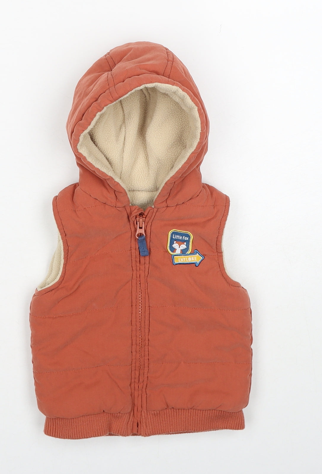 Dunnes Stores Boys Orange Basic Jacket Jacket Size 9-12 Months Zip