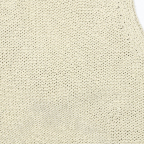 Atmosphere Womens Beige V-Neck Acrylic Cardigan Jumper Size 16 - Tie Front