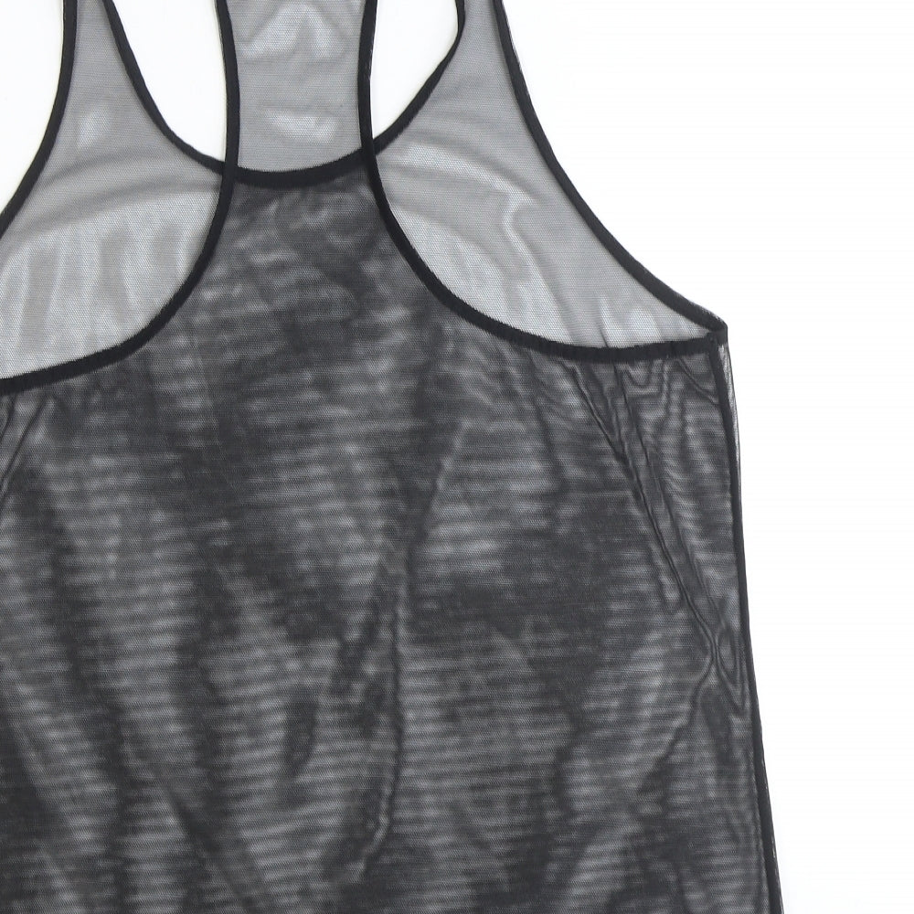 Victoria's Secret Womens Black Polyester Basic Tank Size M Scoop Neck