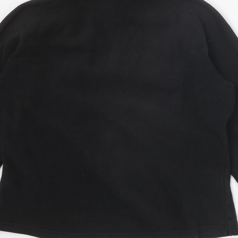Quechua Womens Black Polyester Pullover Sweatshirt Size L Zip
