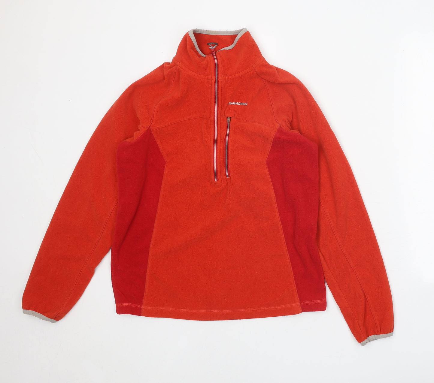 Craghoppers Womens Orange Polyester Pullover Sweatshirt Size S Zip