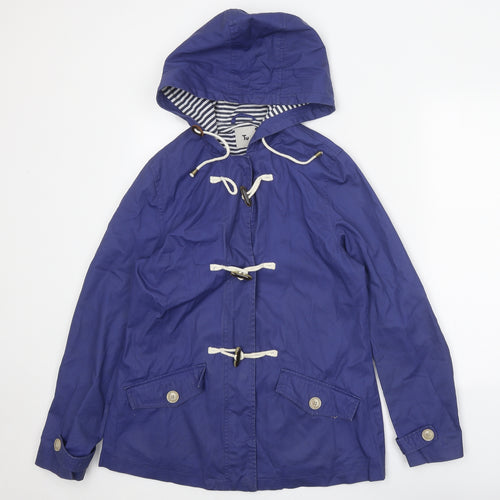 TU Womens Blue Jacket Size 8 Snap