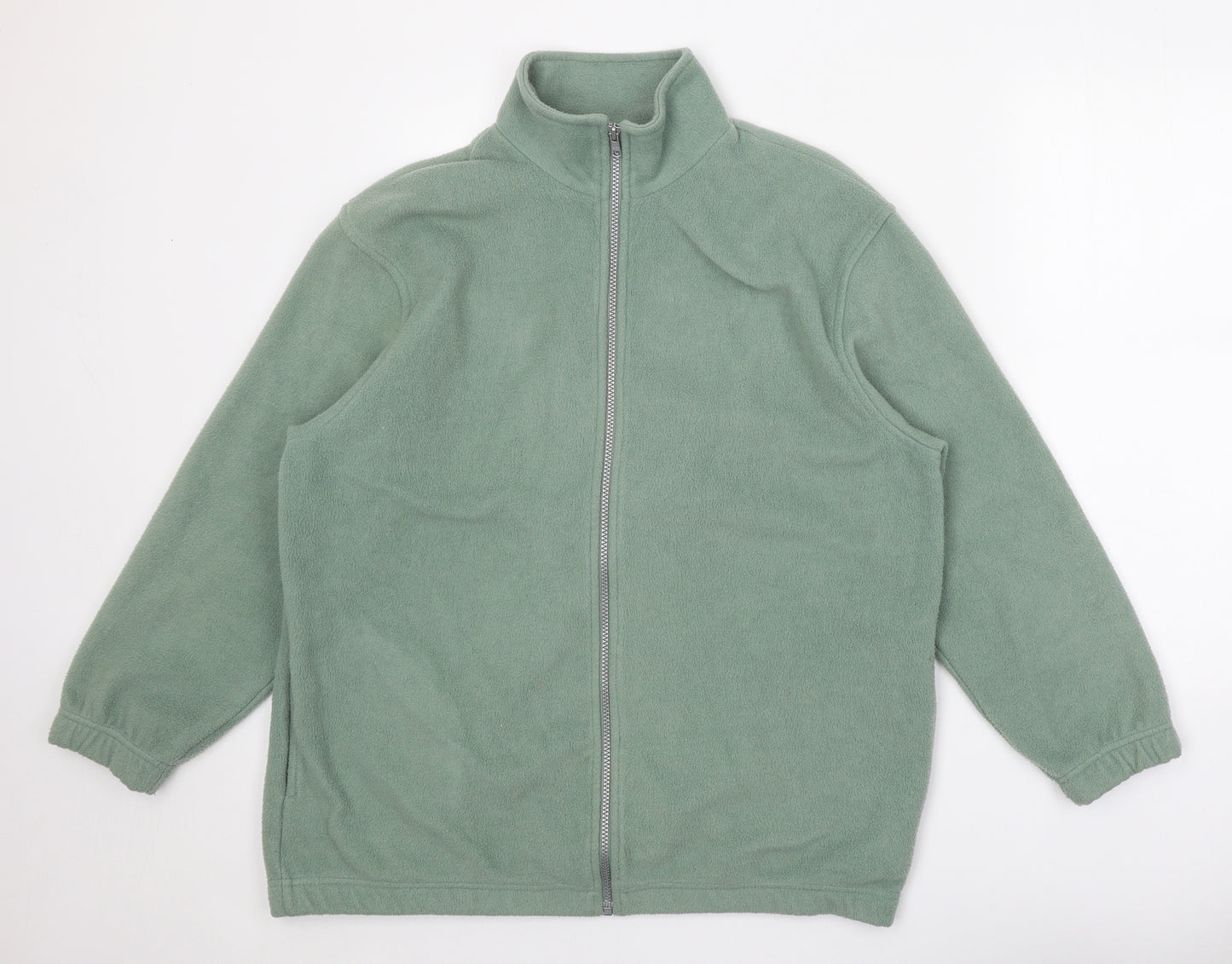 Casual Comfort Womens Green Jacket Size 16 Zip