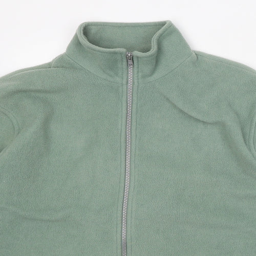 Casual Comfort Womens Green Jacket Size 16 Zip