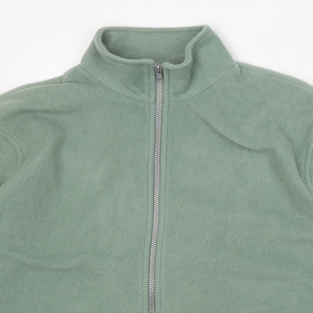 Casual Comfort Womens Green Jacket Size 16 Zip