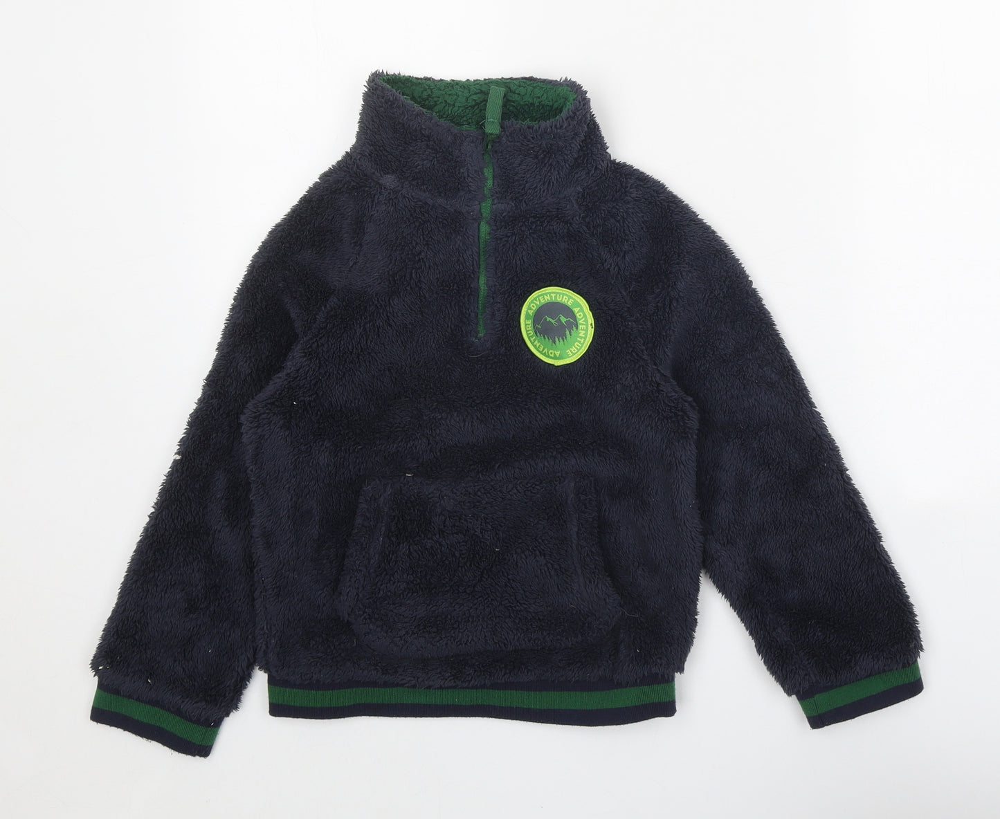 Mountain Warehouse Boys Blue Polyester Pullover Sweatshirt Size 7-8 Years Zip
