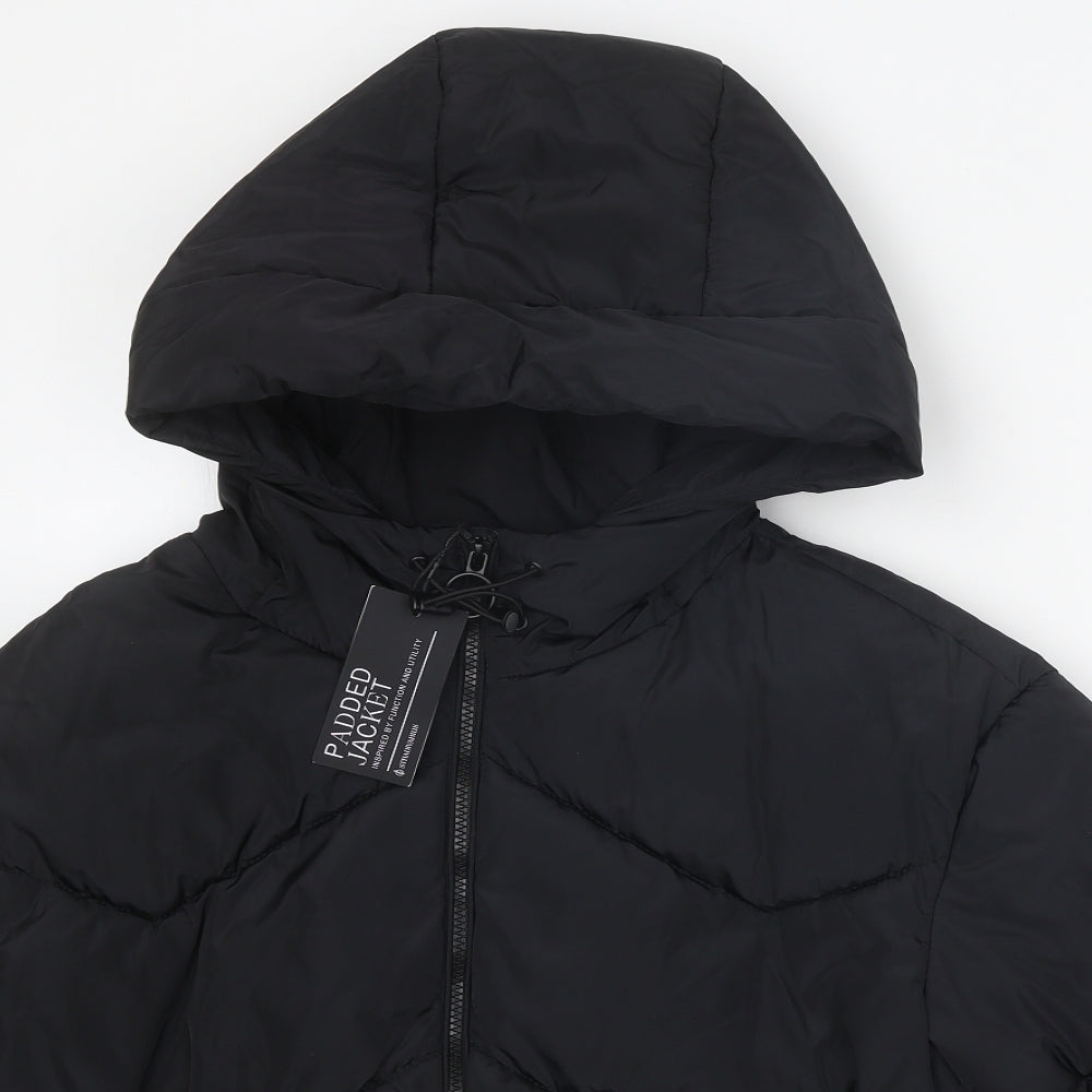 Stradivarius Womens Black Puffer Jacket Jacket Size XS Zip