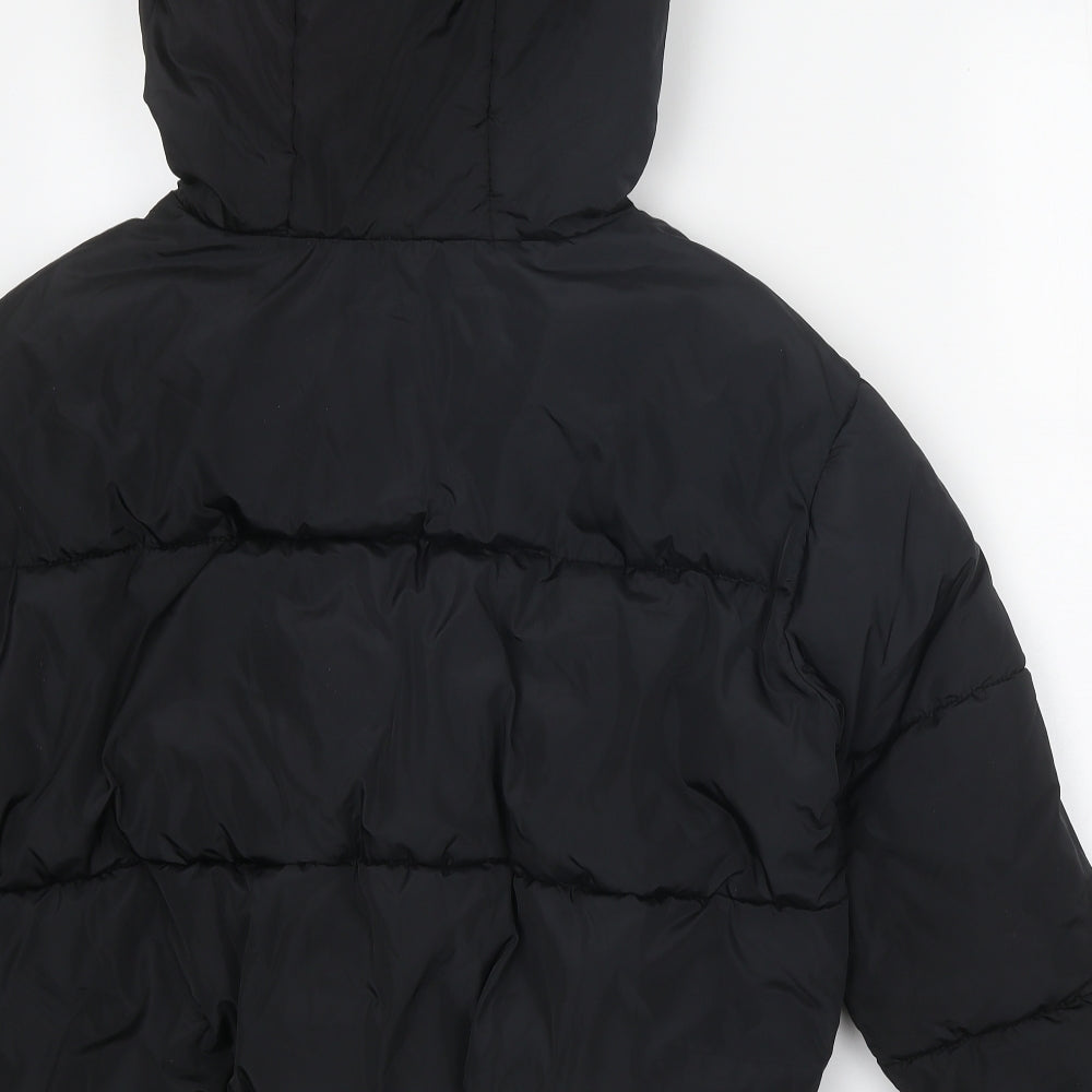 Stradivarius Womens Black Puffer Jacket Jacket Size XS Zip