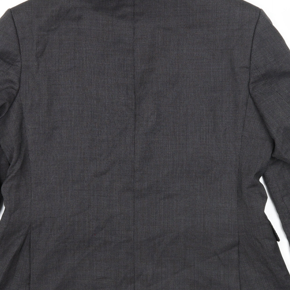 Jeff Banks Mens Grey Polyester Jacket Suit Jacket Size 40 Regular