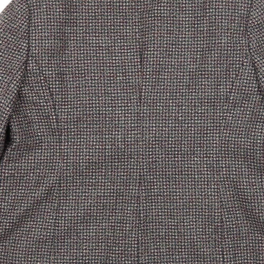 TU Womens Multicoloured Geometric Jacket Blazer Size 16 Button