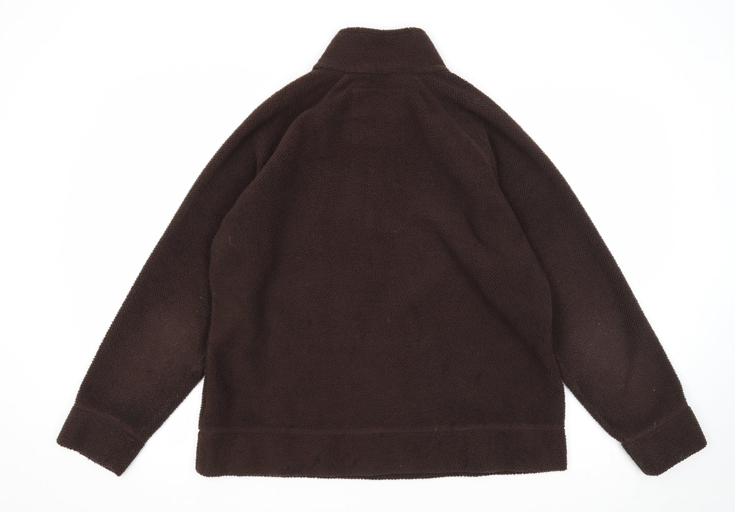 Marks and Spencer Womens Brown Polyester Pullover Sweatshirt Size 16 Zip