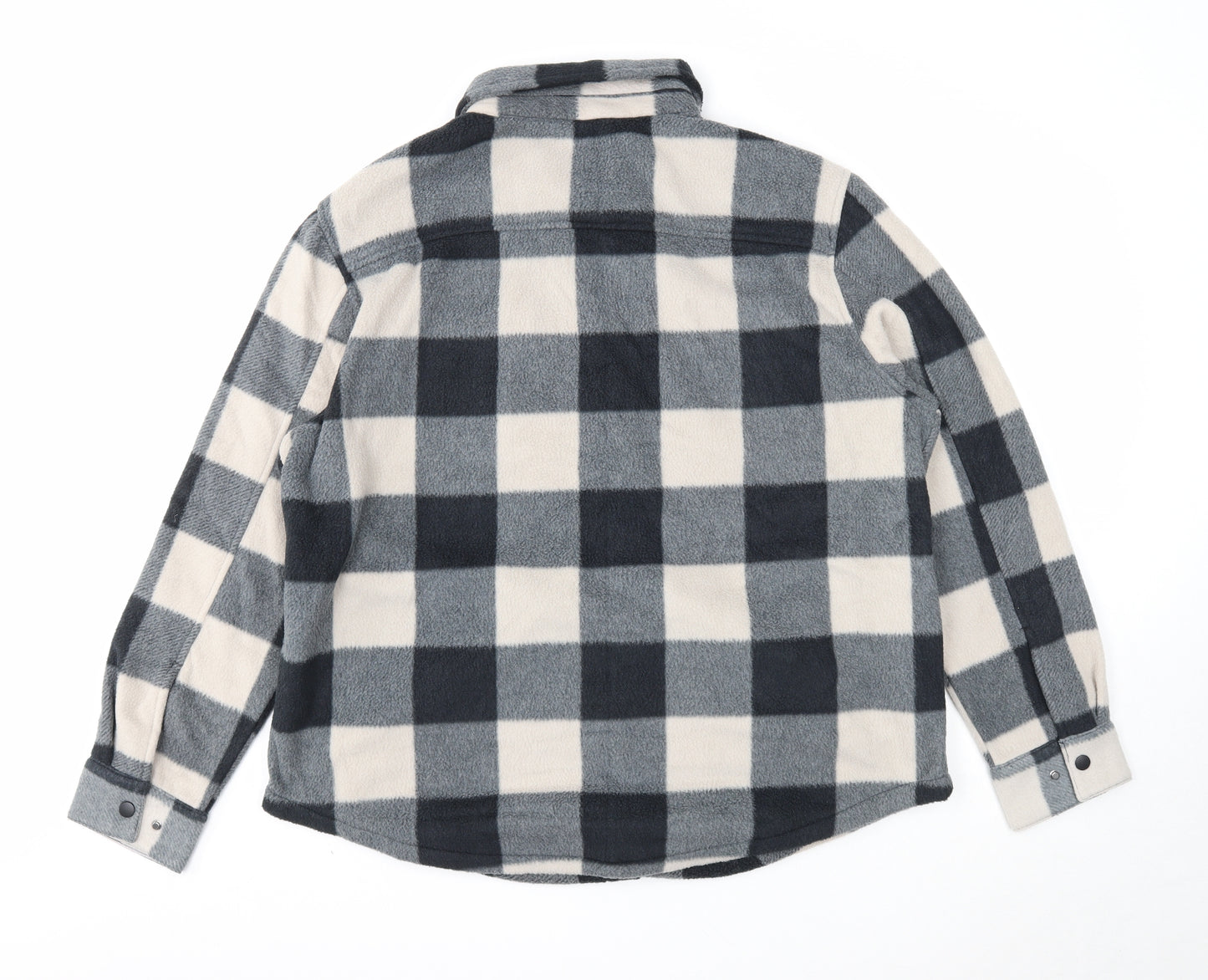 Marks and Spencer Womens Grey Geometric Jacket Size XL Snap