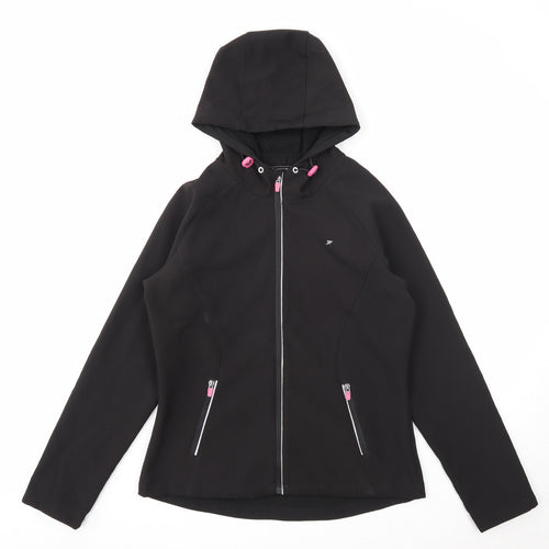 Workout Womens Black Jacket Size S Zip