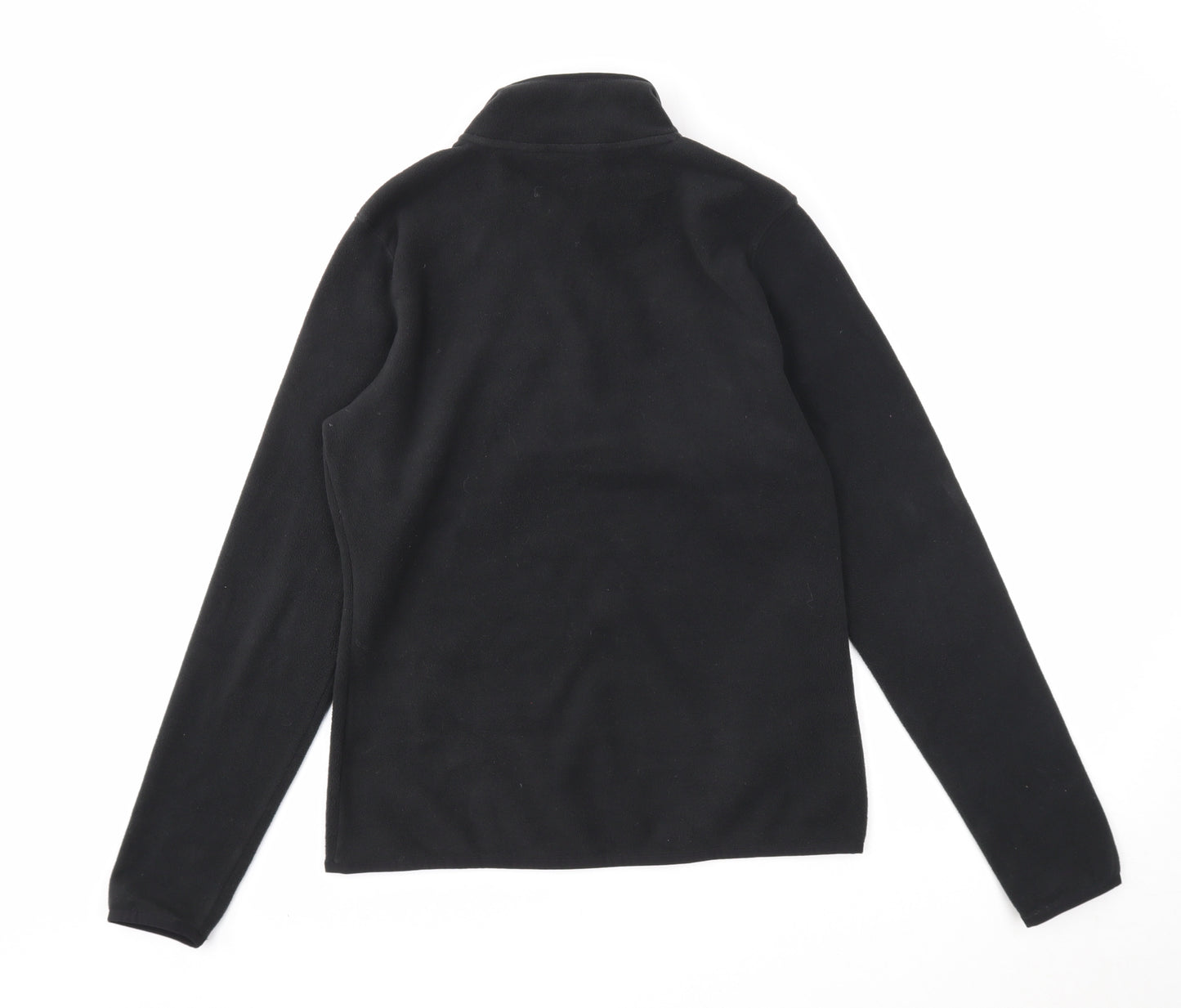 The North Face Womens Black Polyester Pullover Sweatshirt Size M Zip