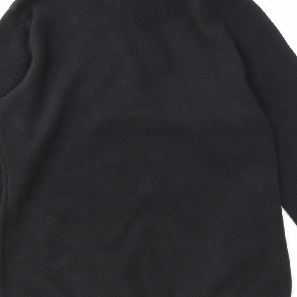 The North Face Womens Black Polyester Pullover Sweatshirt Size M Zip