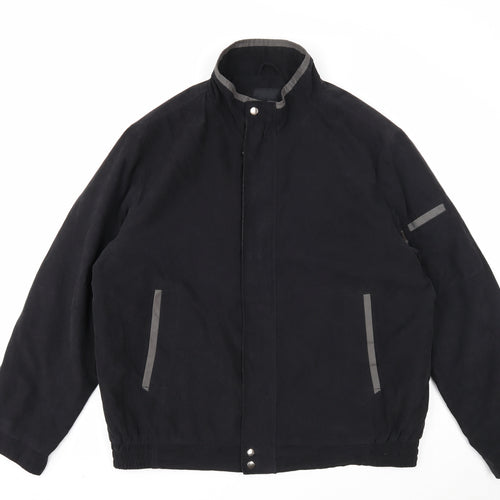 Slaters Mens Black Jacket Size L Zip