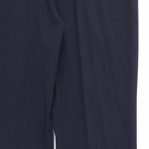 CMD Womens Blue Polyester Trousers Size 14 Regular Zip
