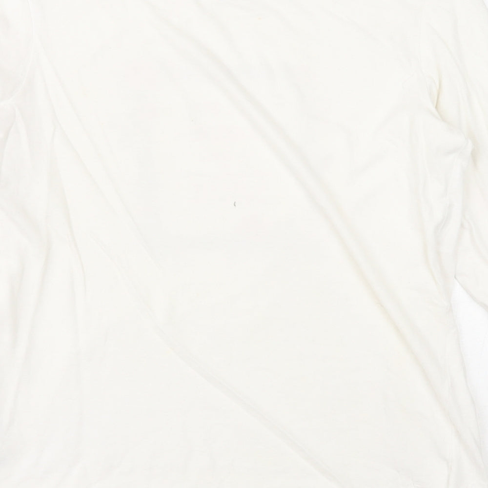 Young Dimension Girls White Cotton Basic T-Shirt Size 13-14 Years Round Neck Pullover - Someone Unique