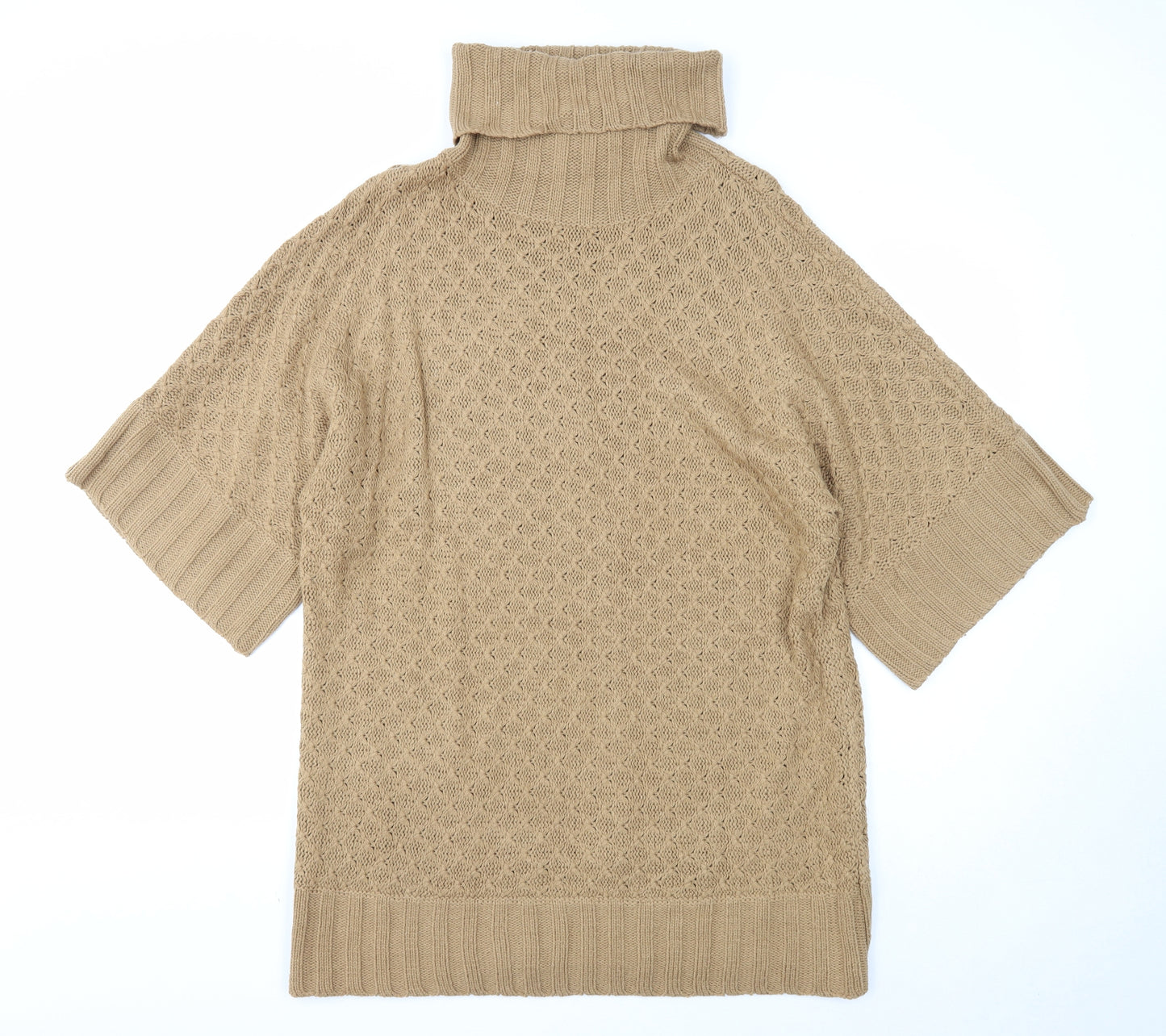 Atmosphere Womens Brown Roll Neck Acrylic Pullover Jumper Size M