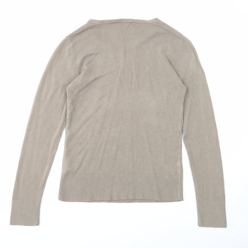 Atmosphere Womens Brown Scoop Neck Acrylic Pullover Jumper Size 12