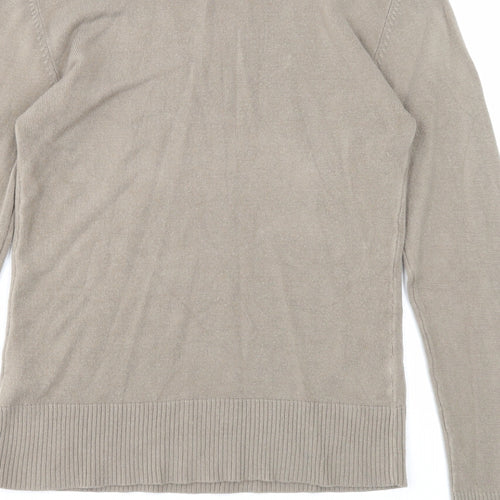 Atmosphere Womens Brown Scoop Neck Acrylic Pullover Jumper Size 12