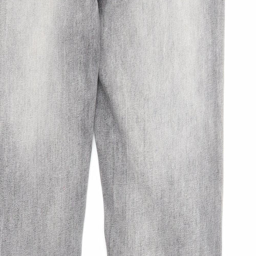 Fresh Made Womens Grey Cotton Skinny Jeans Size XS Regular Zip
