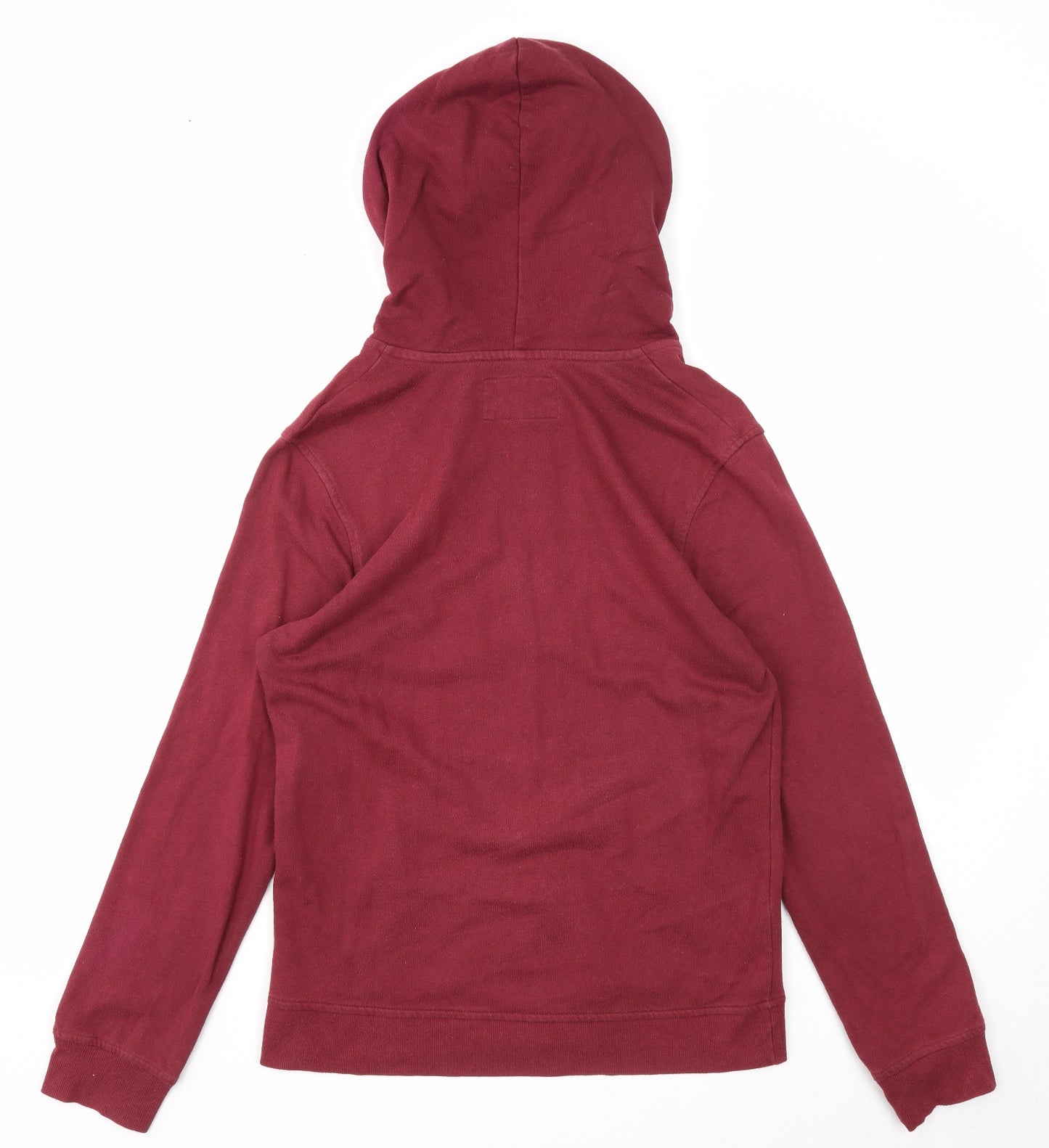 Red Herring Mens Red Cotton Full Zip Hoodie Size XS