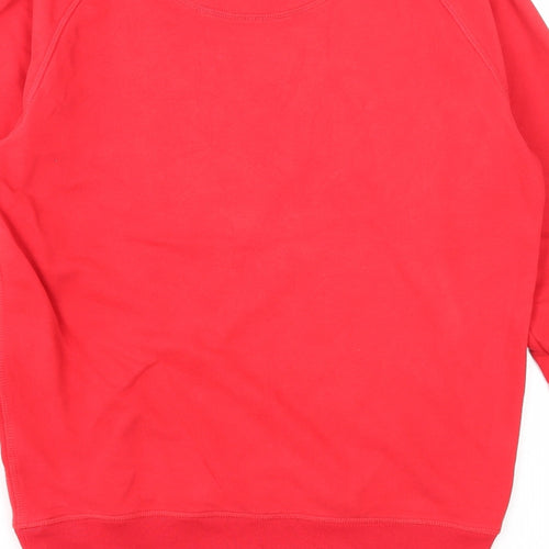 Stanley Stella Mens Red Cotton Pullover Sweatshirt Size S - Christmas Story
