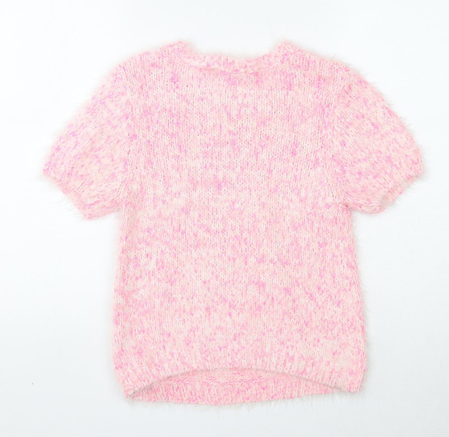 Atmosphere Womens Pink Scoop Neck Acrylic Pullover Jumper Size 8