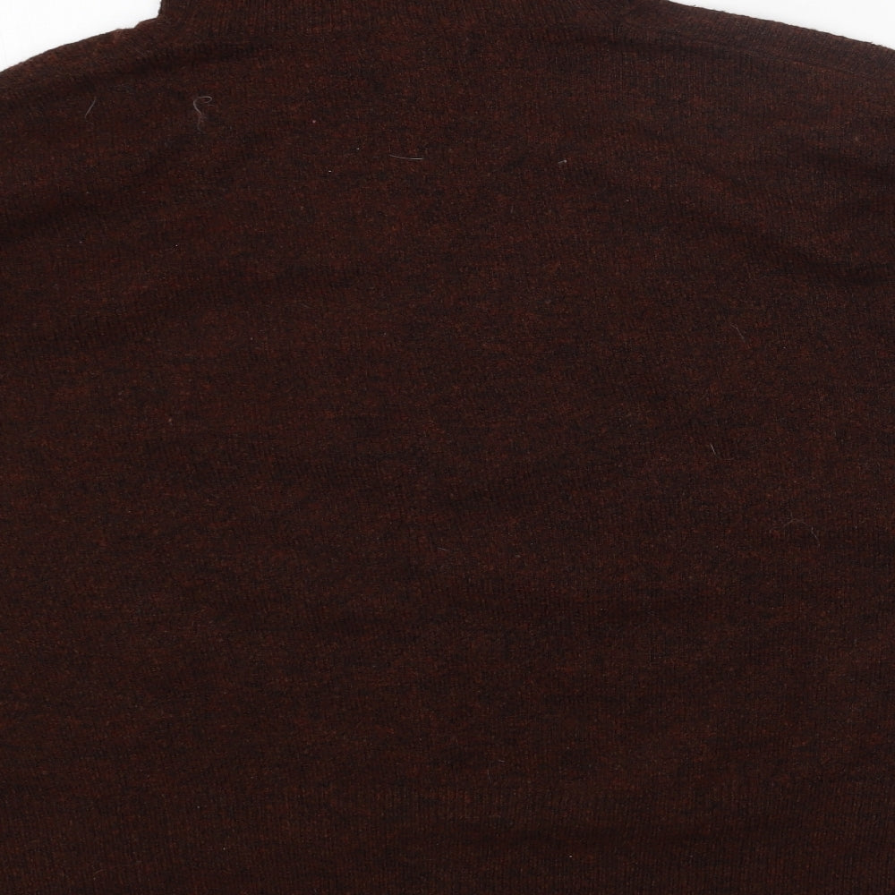 New Look Womens Brown Roll Neck Acrylic Pullover Jumper Size S