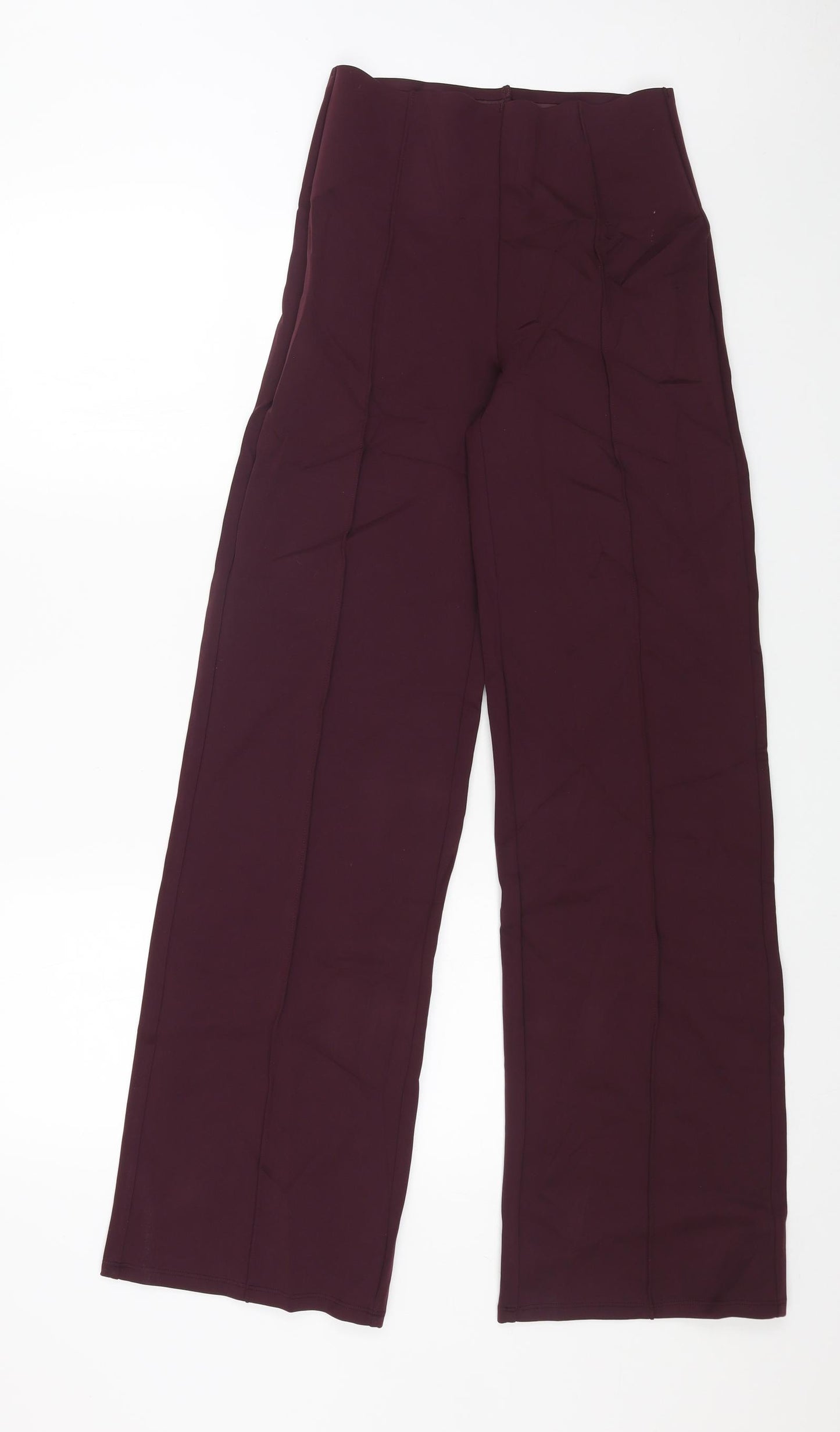 Oysho Womens Purple Polyamide Trousers Size M L31 in Regular