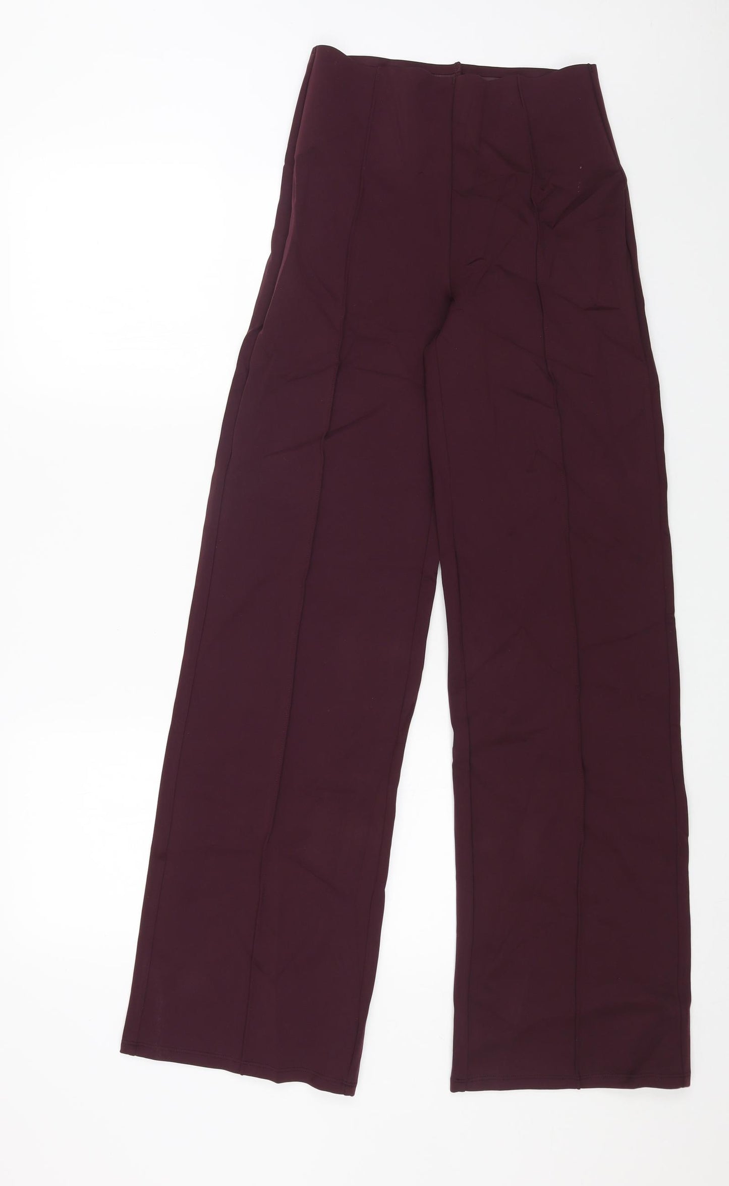Oysho Womens Purple Polyamide Trousers Size M L31 in Regular