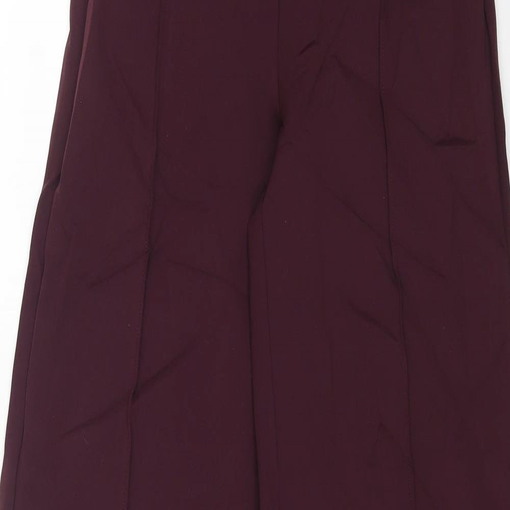 Oysho Womens Purple Polyamide Trousers Size M L31 in Regular