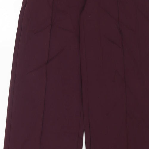 Oysho Womens Purple Polyamide Trousers Size M L31 in Regular
