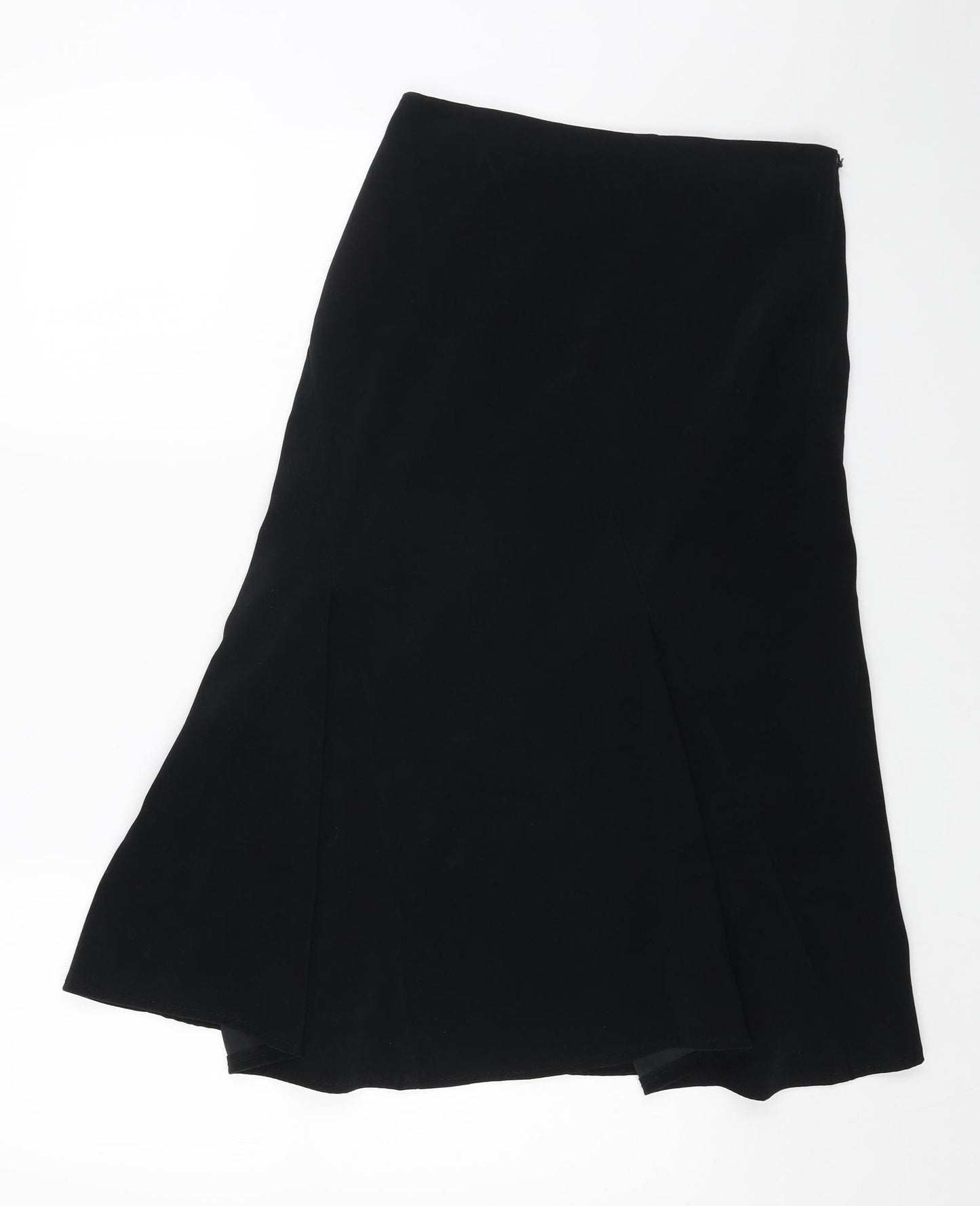 NEXT Womens Blue Polyester Swing Skirt Size 8 Zip