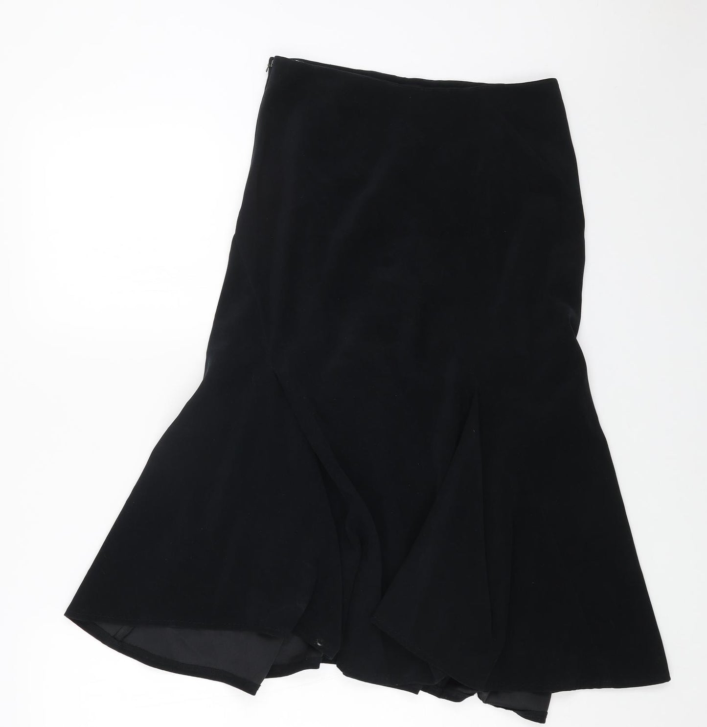NEXT Womens Blue Polyester Swing Skirt Size 8 Zip