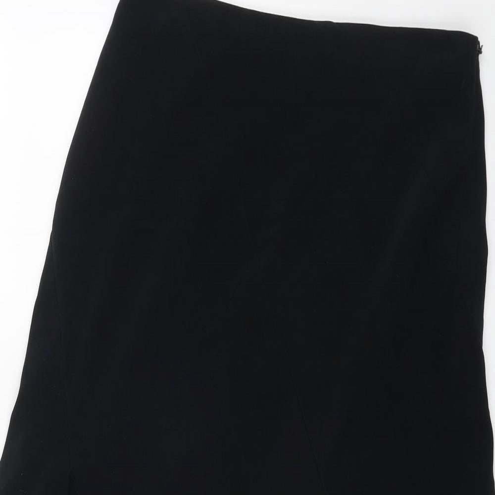 NEXT Womens Blue Polyester Swing Skirt Size 8 Zip