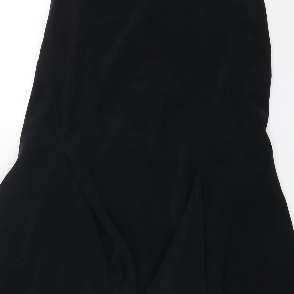 NEXT Womens Blue Polyester Swing Skirt Size 8 Zip