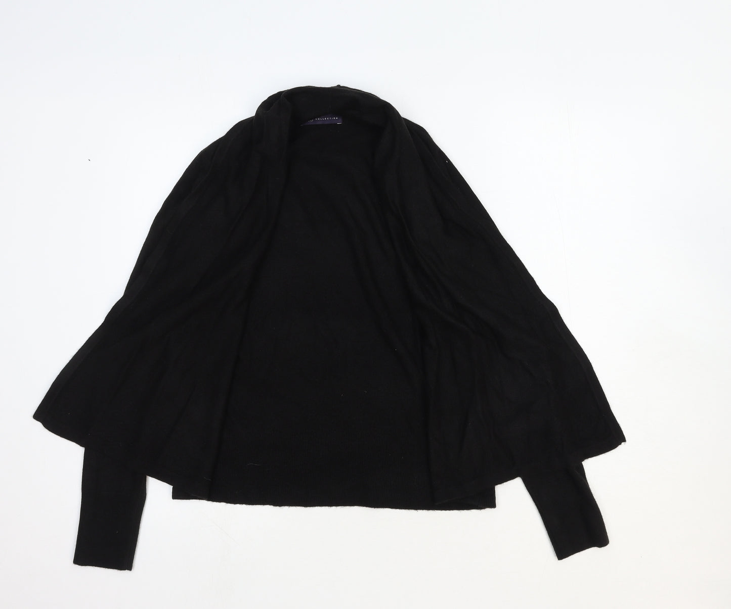 Marks and Spencer Womens Black V-Neck Cotton Cardigan Jumper Size S