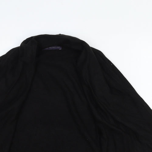 Marks and Spencer Womens Black V-Neck Cotton Cardigan Jumper Size S