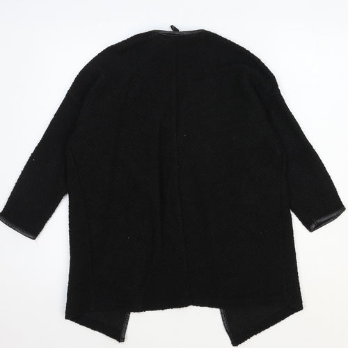 H&M Womens Black V-Neck Cotton Cardigan Jumper Size S