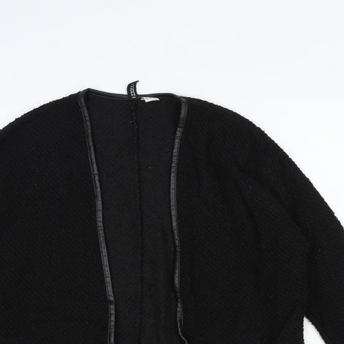 H&M Womens Black V-Neck Cotton Cardigan Jumper Size S