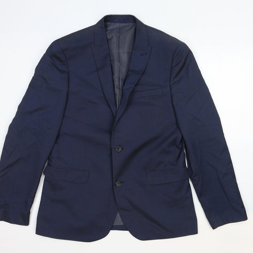NEXT Mens Blue Cotton Jacket Suit Jacket Size 42 Regular