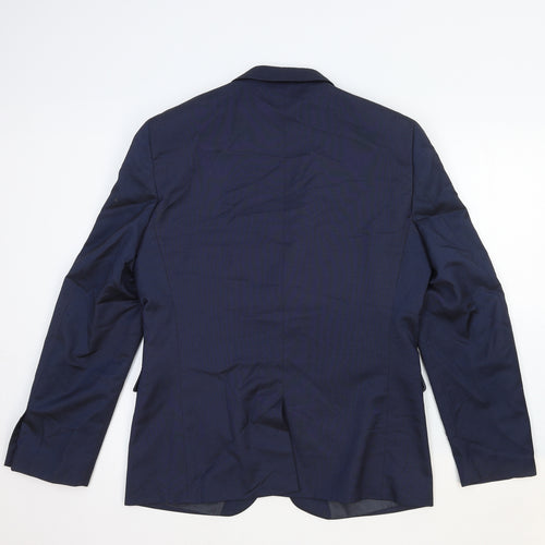 NEXT Mens Blue Cotton Jacket Suit Jacket Size 42 Regular