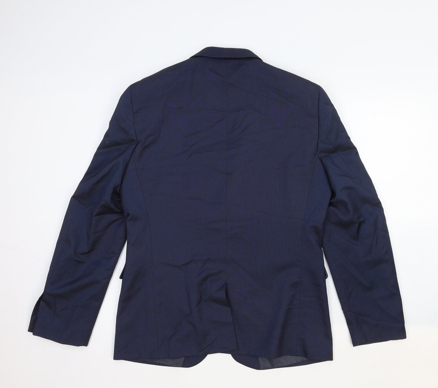 NEXT Mens Blue Cotton Jacket Suit Jacket Size 42 Regular