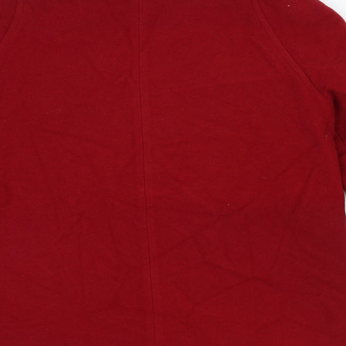 David Barry Womens Red Jacket Size 12 Button