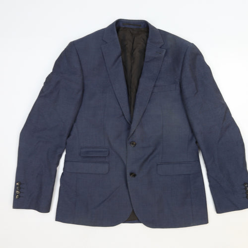 NEXT Mens Blue Cotton Jacket Suit Jacket Size 42 Regular