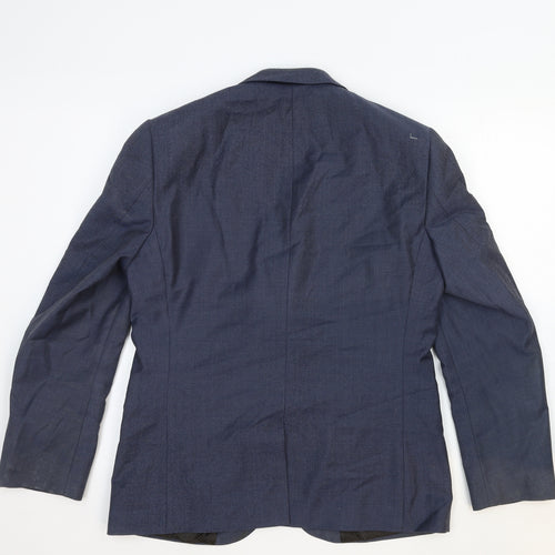NEXT Mens Blue Cotton Jacket Suit Jacket Size 42 Regular